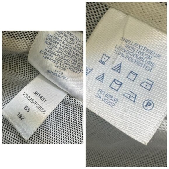 Land’s End Vintage Anorak Weatherproof Hood Zip Lightweight Rain Jacket Navy XL - Picture 13 of 16